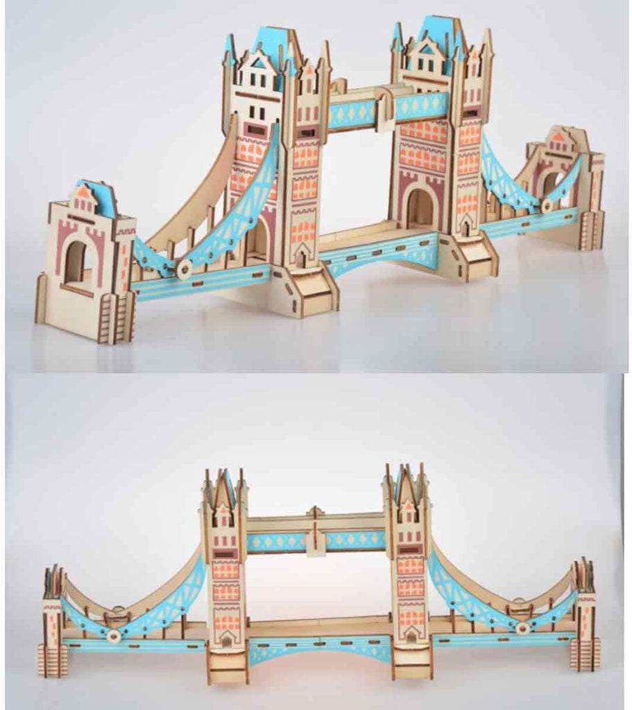 ARCHILOGIX™ 3D Woodcraft Assembly Western Architecture Series Kit Model Building Toy for Kids Gift
