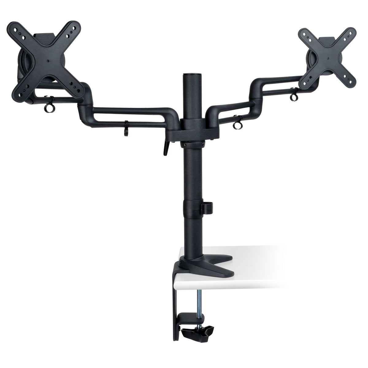 Tripp Lite Dual Full Motion Flexible Arm Desk Clamp for 13" to 27" Monitors