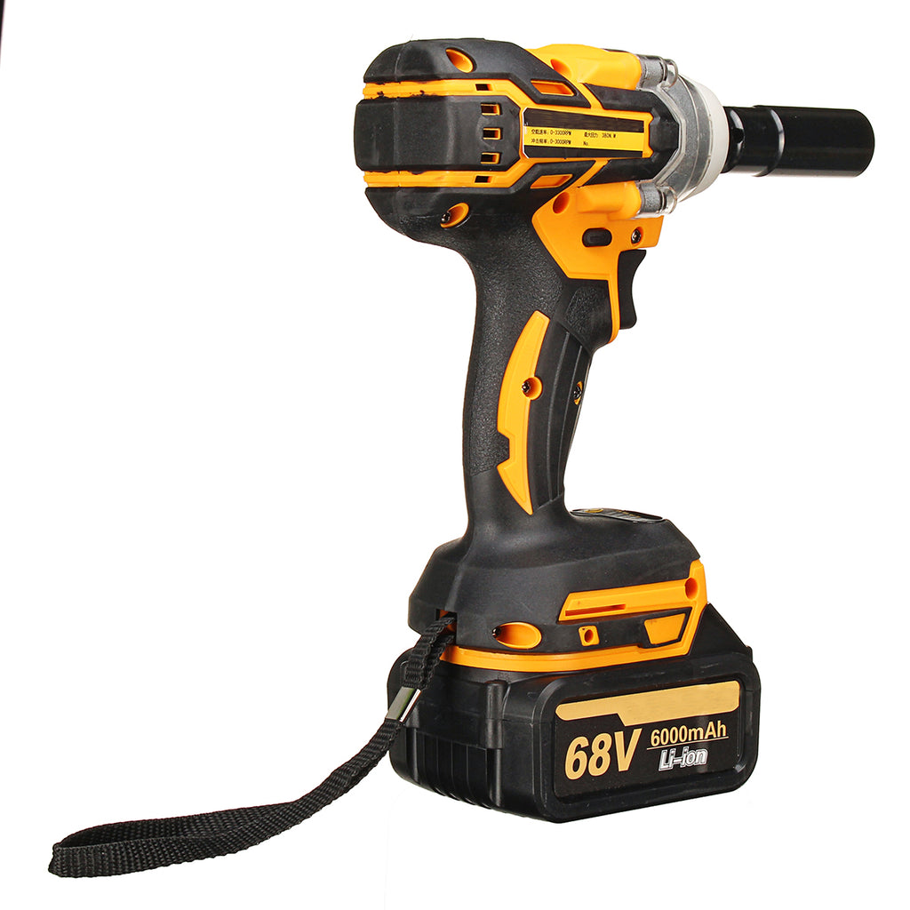 88V 1500mAh Cordless Electric Wrench Lithium-Ion Brushless Motor Impact Wrench 2 Battries