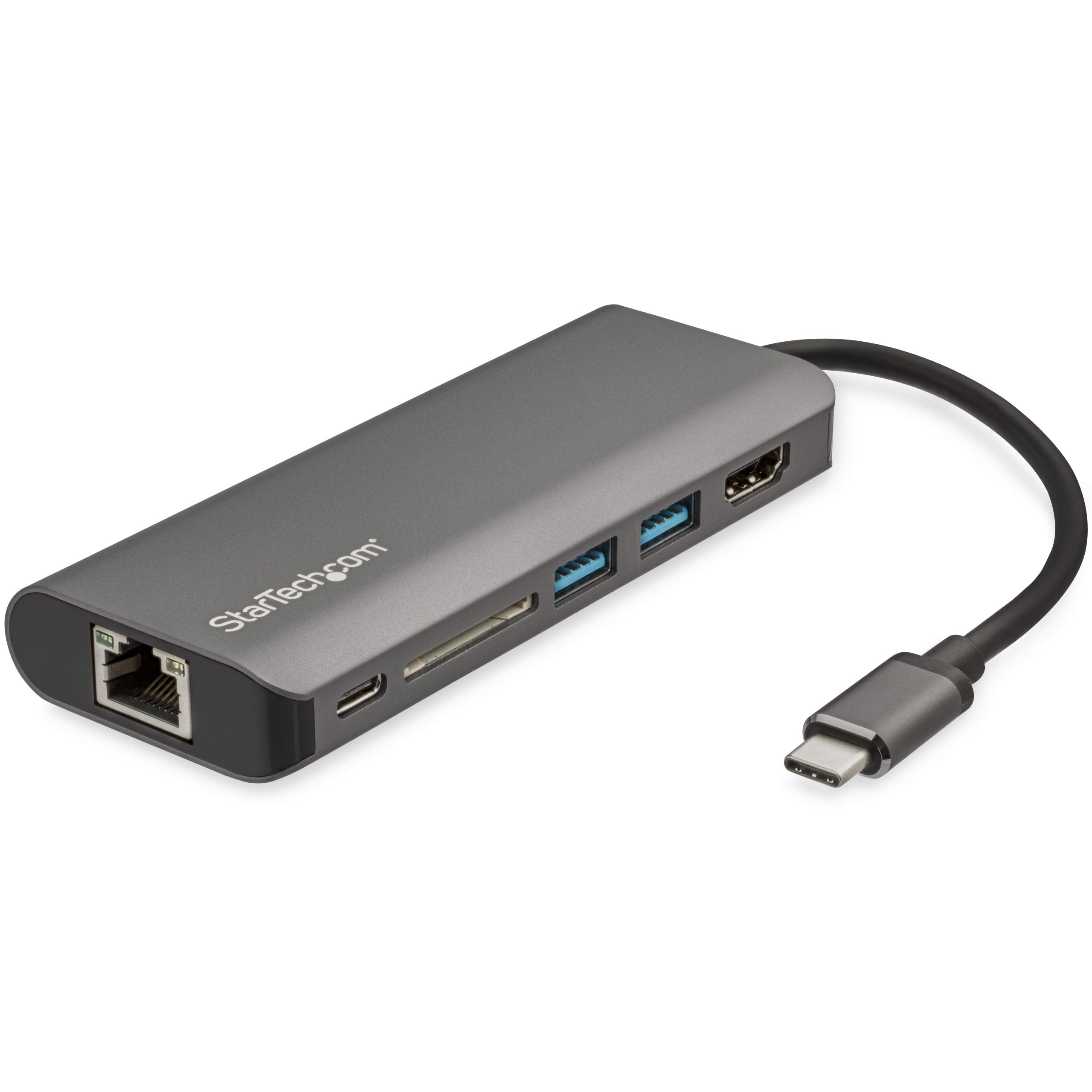 USB-C Multiport Adapter with HDMI - 4K - Mac / Windows - SD Card Reader - USB C to USB 3.0 Hub - 2x USB-A 1x USB-C - 60W PD 3.0