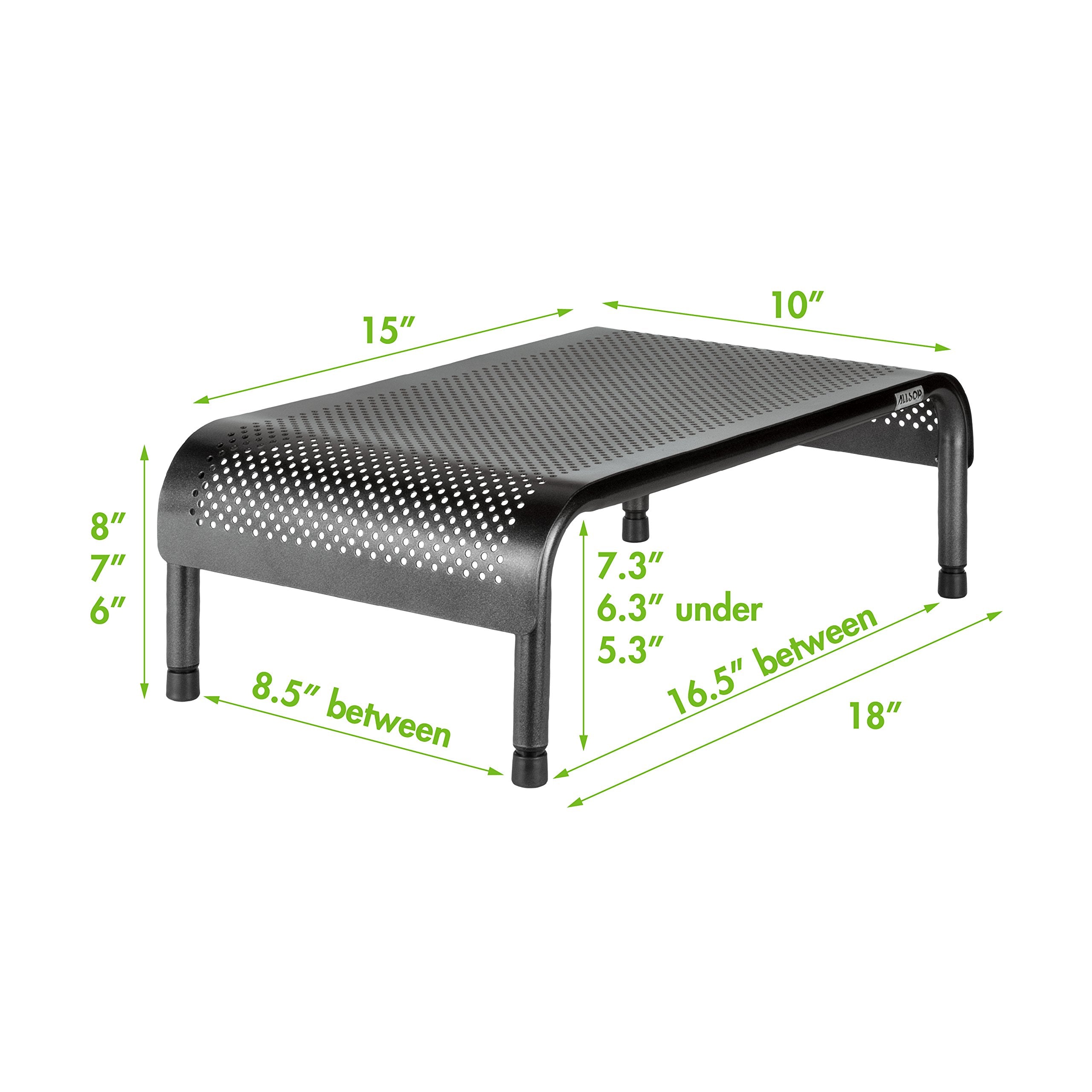 Allsop 31630 Metal Art Ergo3 Adjustable Monitor Stand
