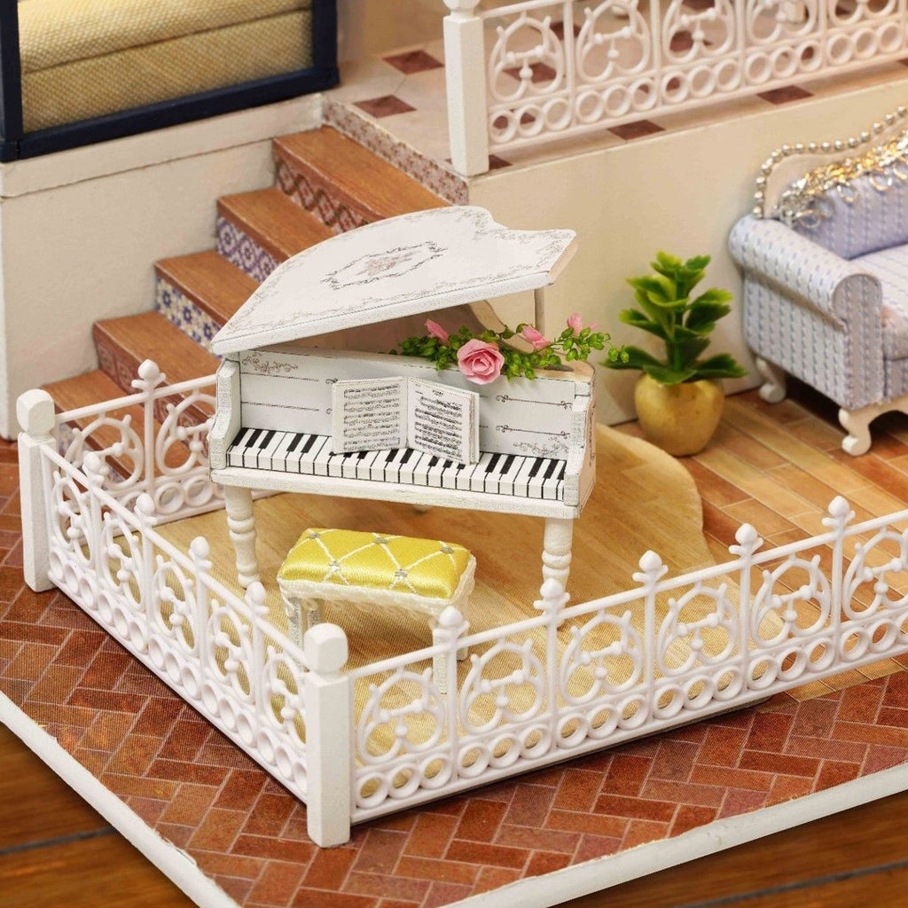 Exquisite Miniature DIY Doll House With Furniture And Lights