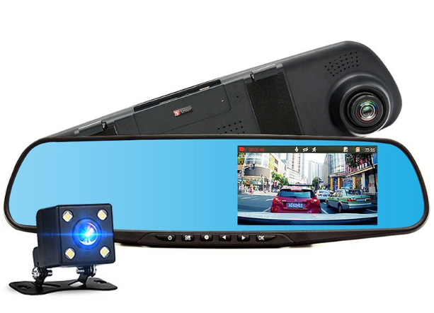 DIVITAL™ Invisible Dash Cam Video Recorder Secretly built into Rear View Mirror Dashboard Camera DVR