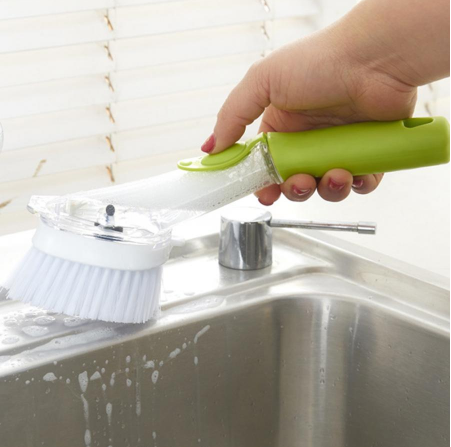 Multi-Functional Wash Pot Brush Kitchen Brush Long Handle Dishwashing Brush