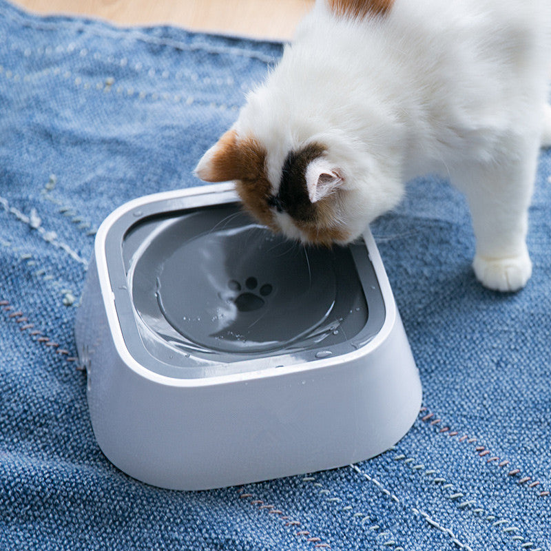 Cat Bowl Floating Anti-overflow Design