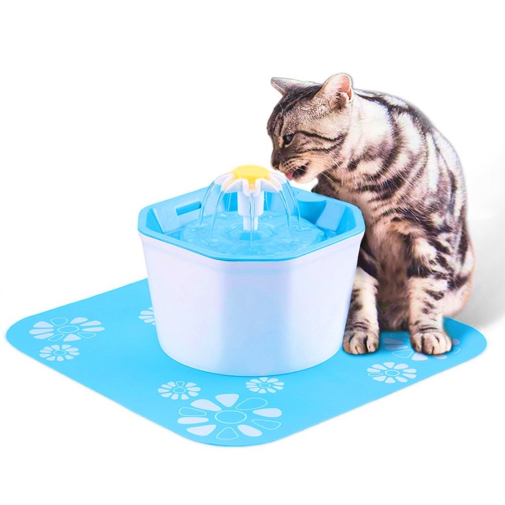 1.6L Automatic Pet Freshly Aerated Fountain Waterer Silent Drinking Electric Water Dispenser for Cats and Dogs