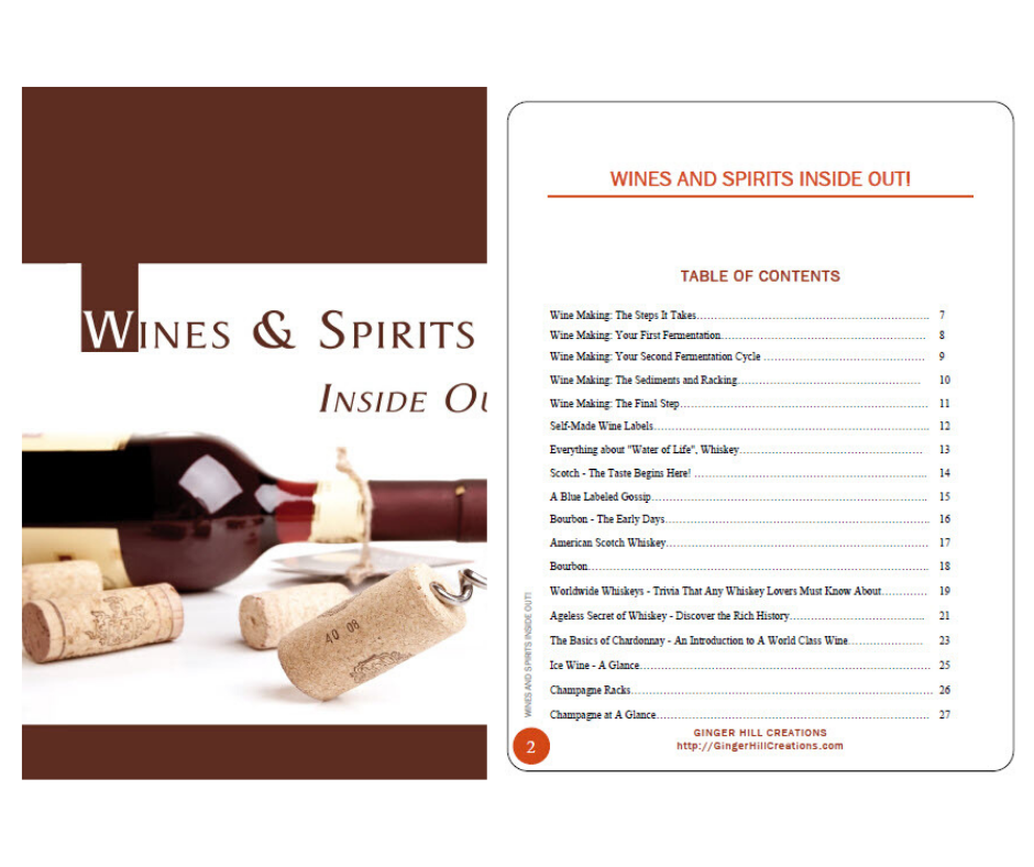 Ginger Hill Creations™ Wines and Spirits Inside Out Ebook (Downloadable)
